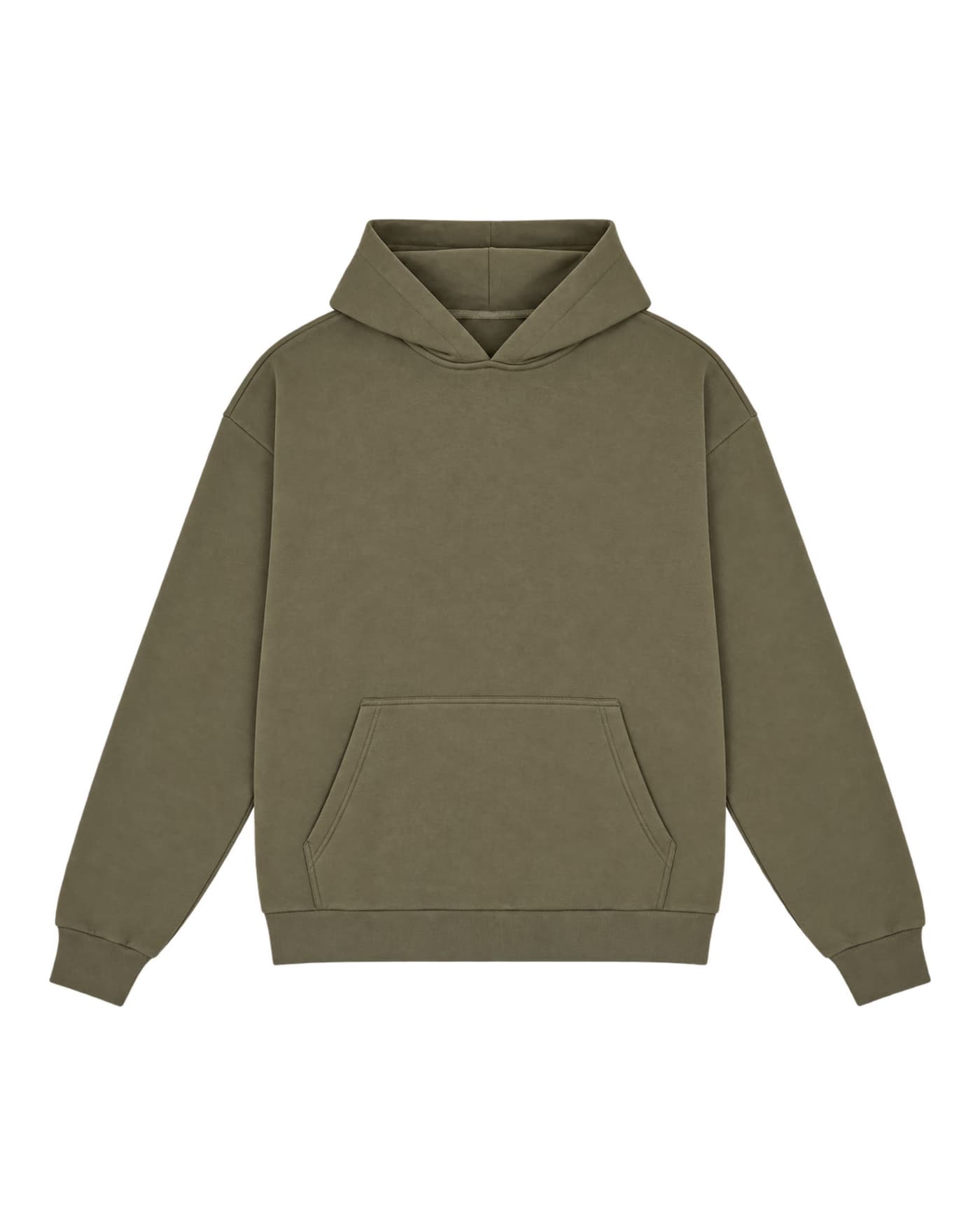 Hoodie Oscar à personnaliser, coupe oversize, 460 g/m², coloris vert olive