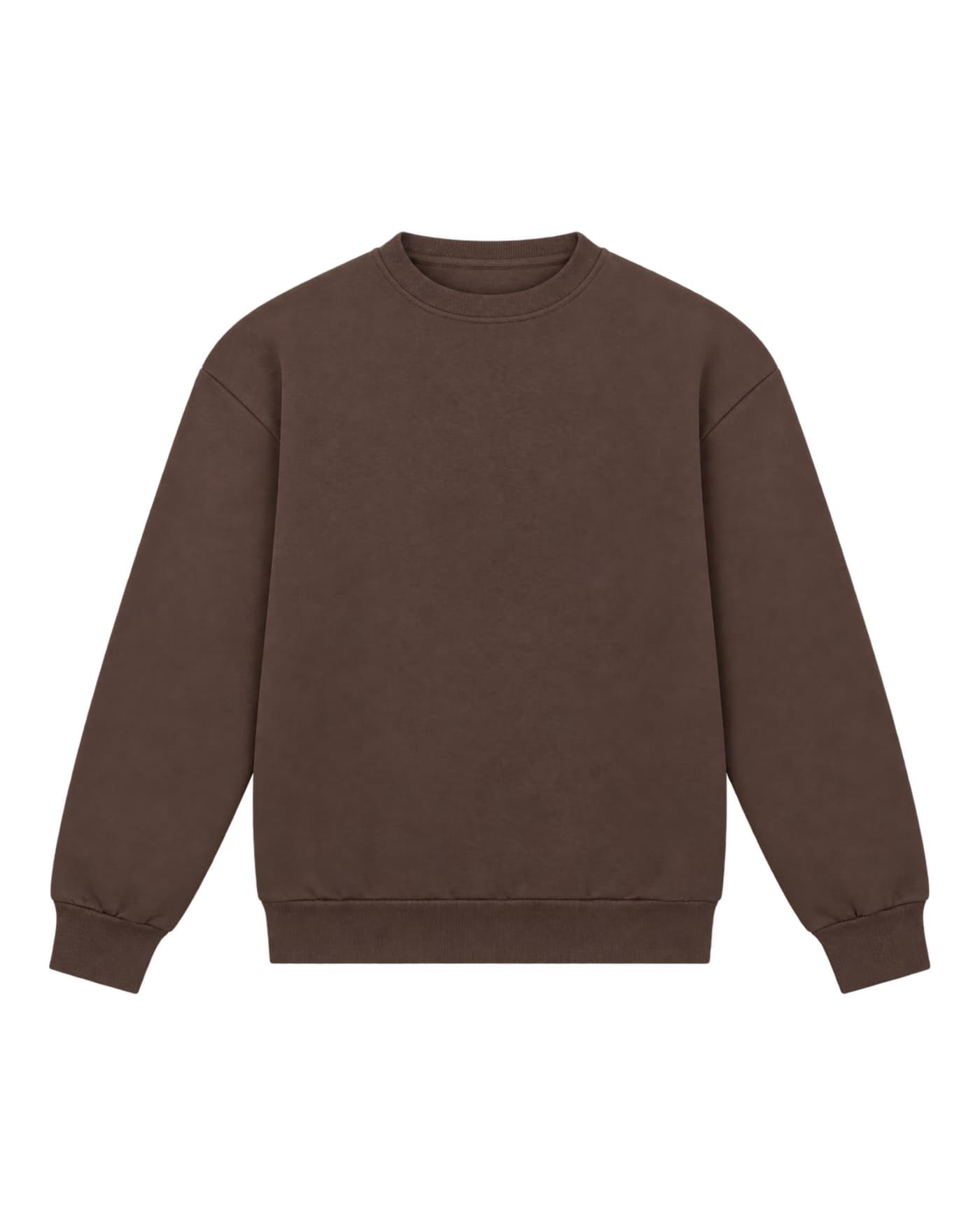 Sweat-shirt Ulysse à personnaliser, coupe ample, 440 g/m², coloris chocolat